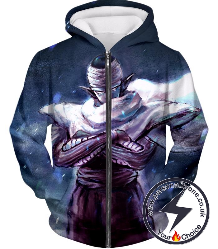 Dragon Ball Super Coolest Namek Hero Piccolo Awesome Anime Graphic Zip Up Hoodie